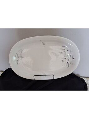 VTG MCM Winterling Bavaria Germany WIG27 Oval Platter Abstract Porcelain Retro